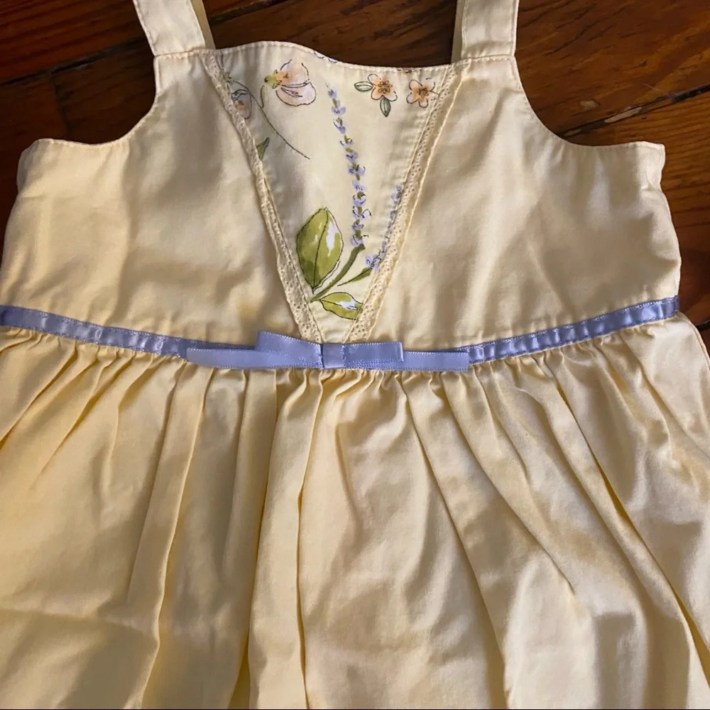 Gymboree Yellow Sun Dress with Bloomers Size 12-18 months